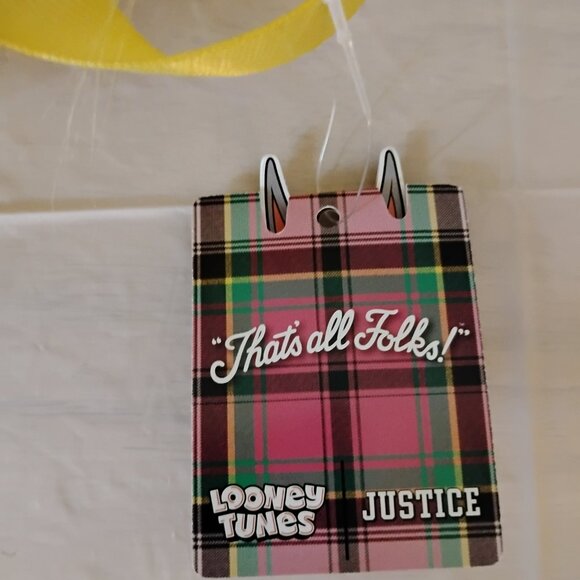 Justice Looney Tunes Tweety Bird Mini Yellow Plush Backpack - Picture 5 of 9